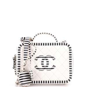 Chanel Filigree Vanity Case Quilted #206086C29B